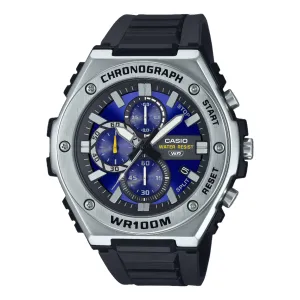 Casio Analog Blue Dial Black Resin Band Watch MWA300H-2A