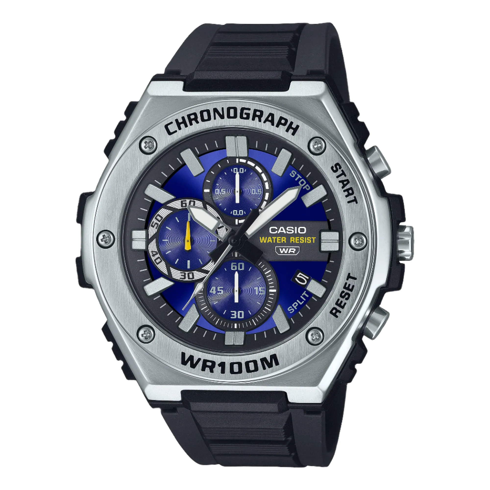 Casio Analog Blue Dial Black Resin Band Watch MWA300H-2A