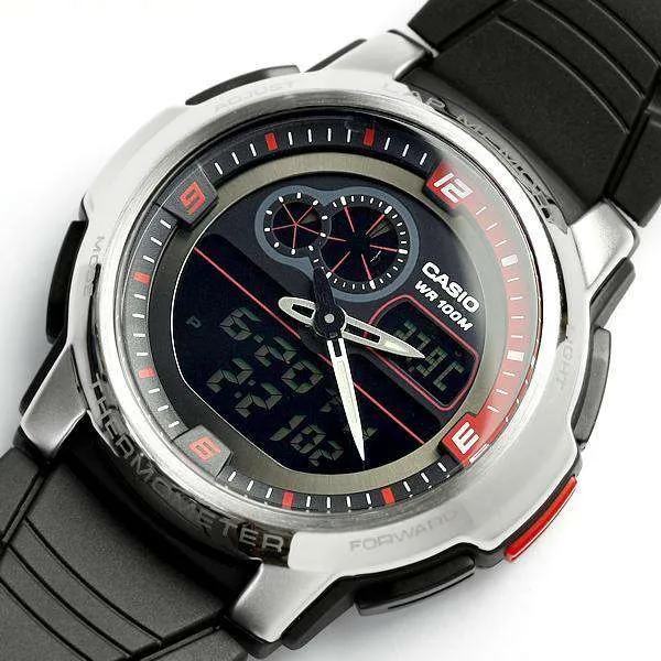 Casio AQF-102W-1BVDF Black Resin Watch for Men