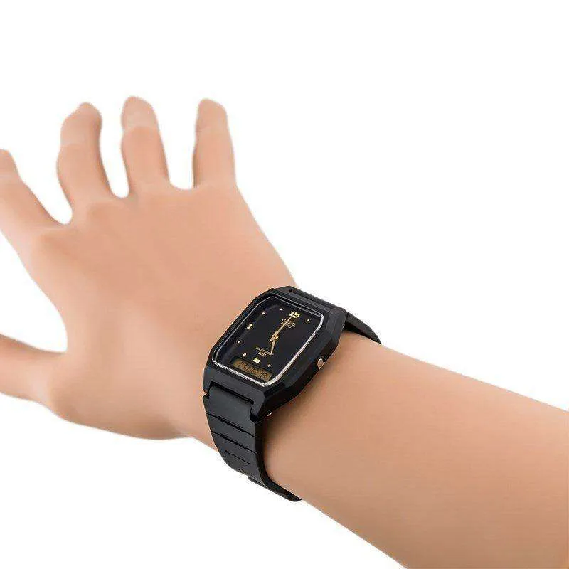 Casio AW-48HE-1AVDF All Black Resin Watch for Men and Women
