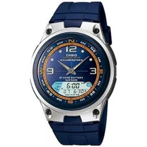 Casio AW-82-2AVDF Blue Resin Strap Watch for Men