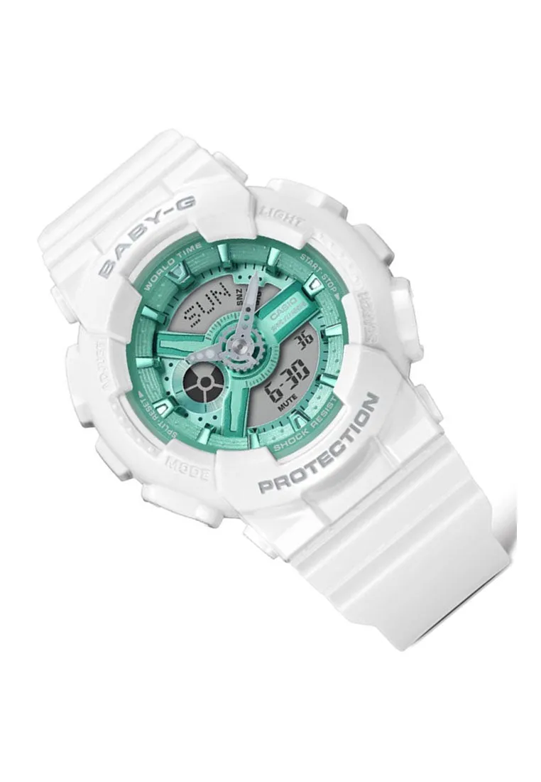 Casio BA-110XWS-7A Digital Analog Rubber Strap Watch for Women