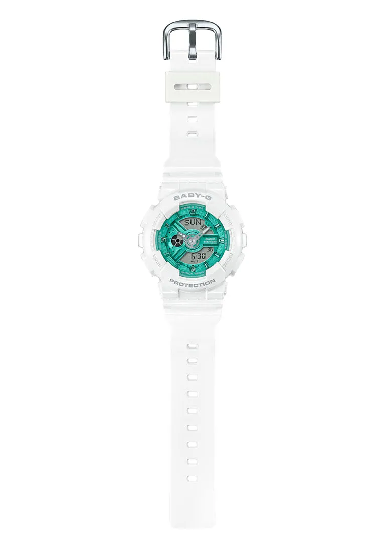 Casio BA-110XWS-7A Digital Analog Rubber Strap Watch for Women