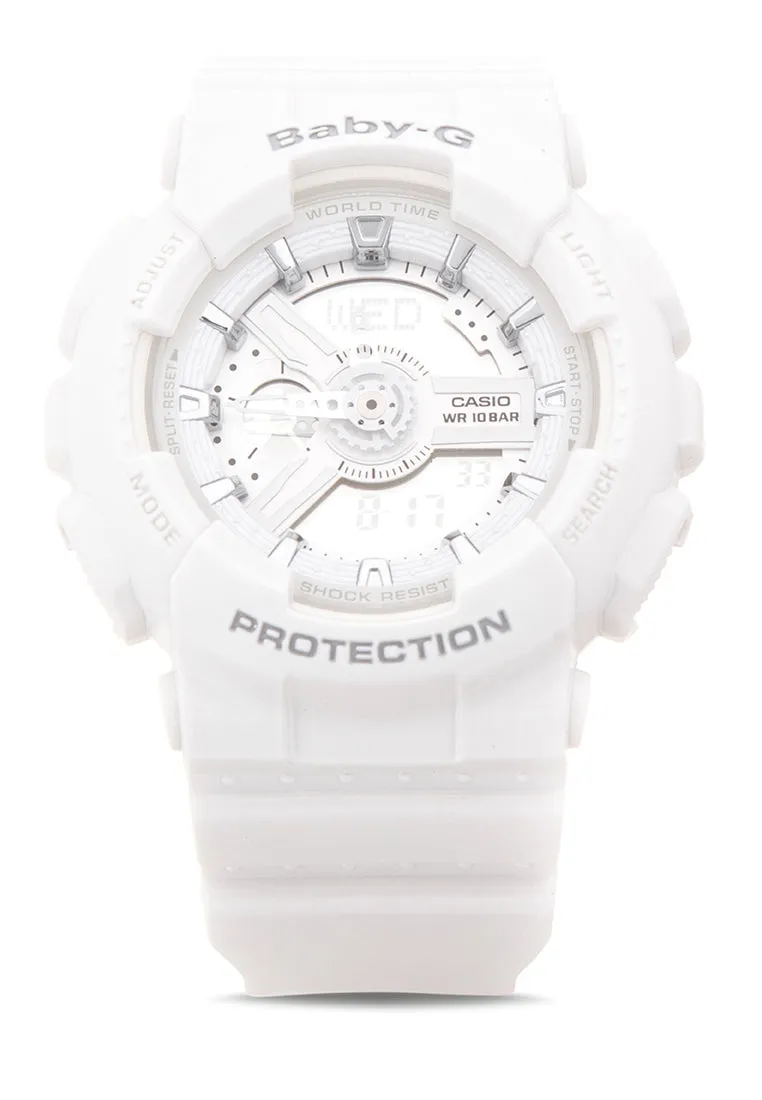 Casio Baby-g BA-110-7A3 Digital Analog Rubber Strap Watch For Women