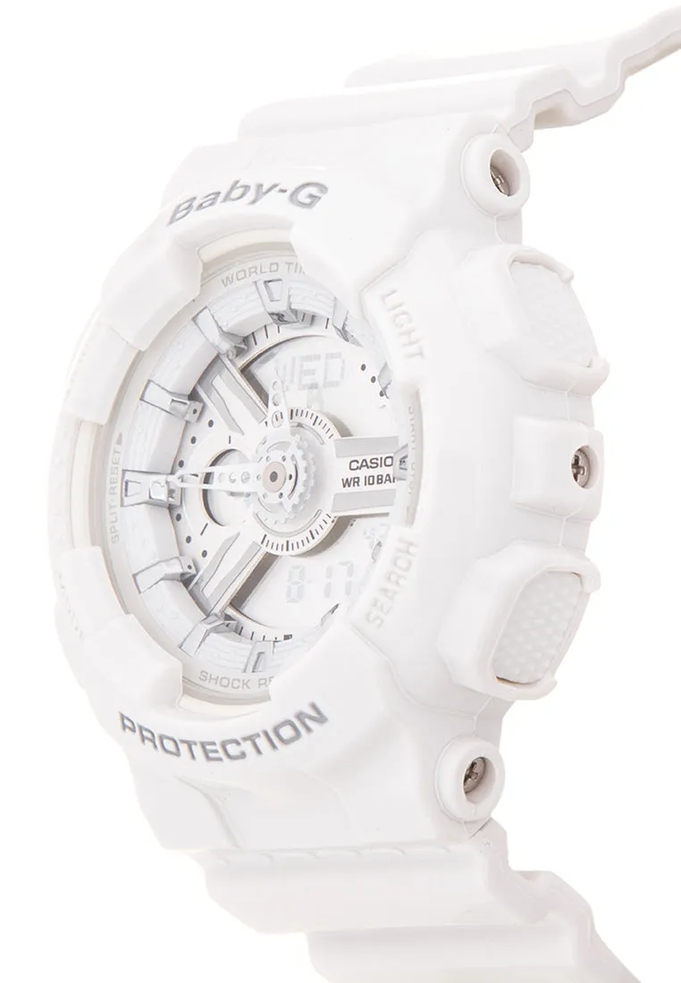 Casio Baby-g BA-110-7A3 Digital Analog Rubber Strap Watch For Women