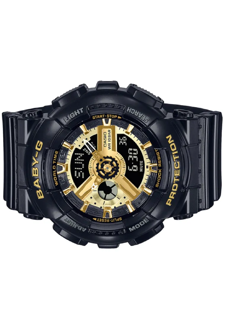 Casio Baby-g BA-110X-1A Digital Analog Rubber Strap Watch For Women