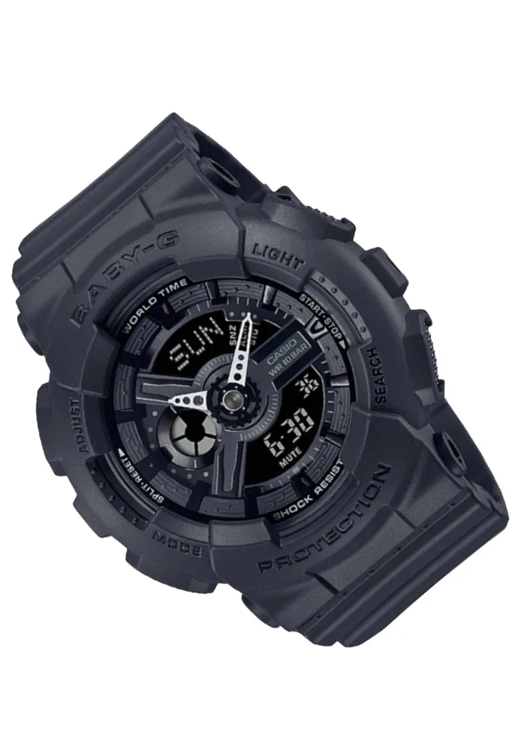 Casio Baby-g BA-110XBC-1A Digital Analog Rubber Strap Watch For Women