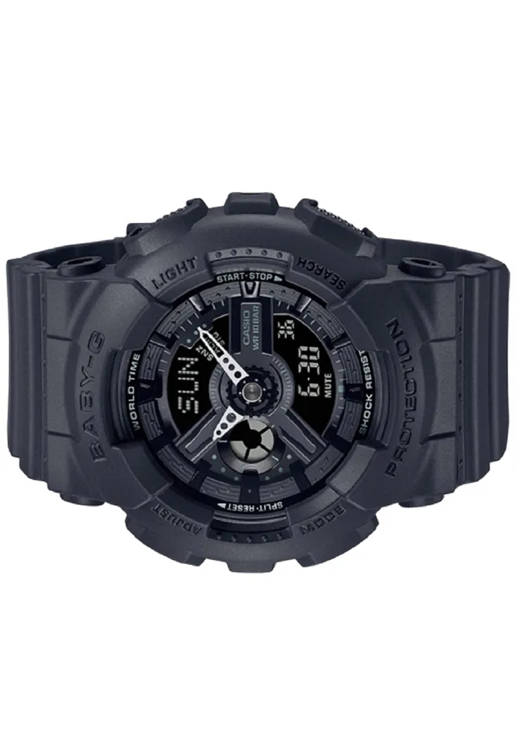 Casio Baby-g BA-110XBC-1A Digital Analog Rubber Strap Watch For Women