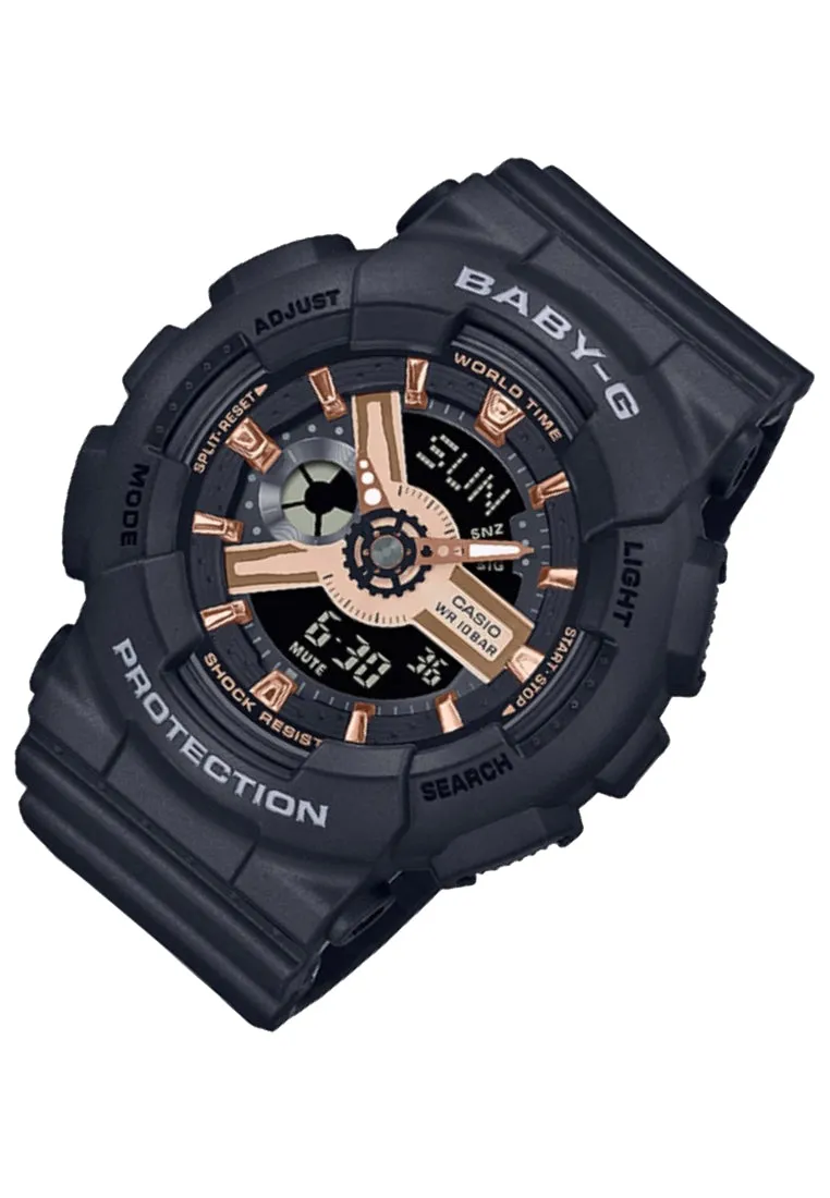 Casio Baby-g BA-110XRG-1A Digital Analog Rubber Strap Watch For Women