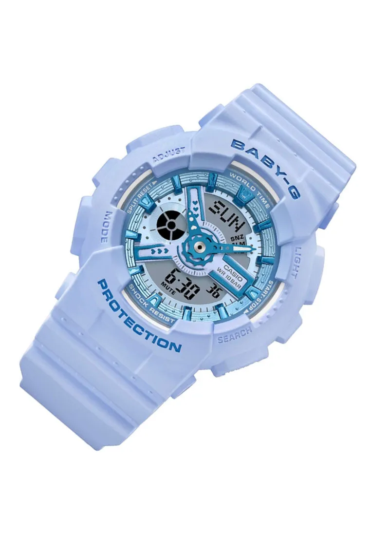 Casio Baby-g BA-110YK-2A Digital Analog Rubber Strap Watch for Women