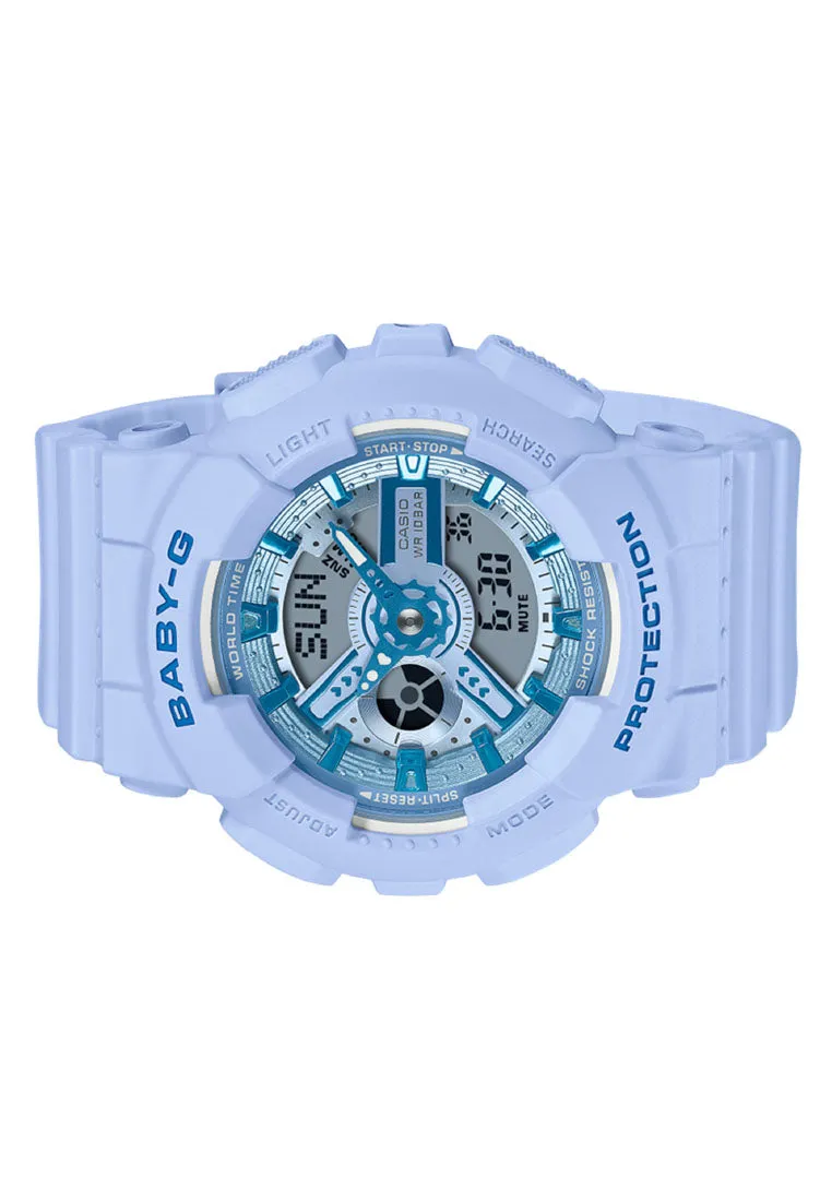 Casio Baby-g BA-110YK-2A Digital Analog Rubber Strap Watch for Women