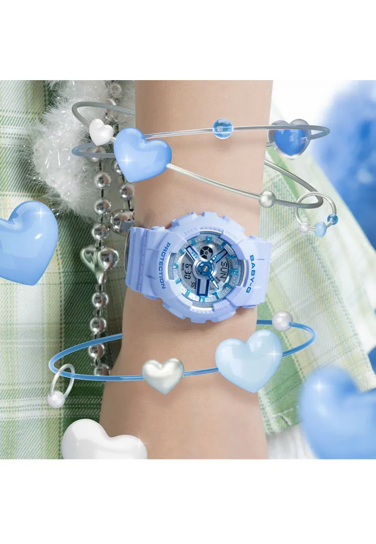 Casio Baby-g BA-110YK-2A Digital Analog Rubber Strap Watch for Women