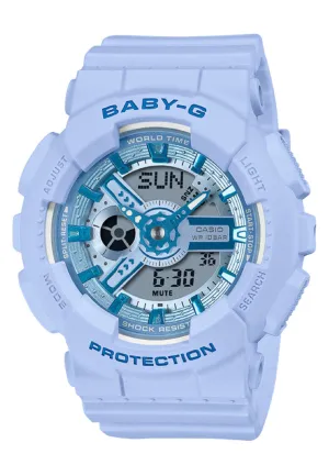 Casio Baby-g BA-110YK-2A Digital Analog Rubber Strap Watch for Women