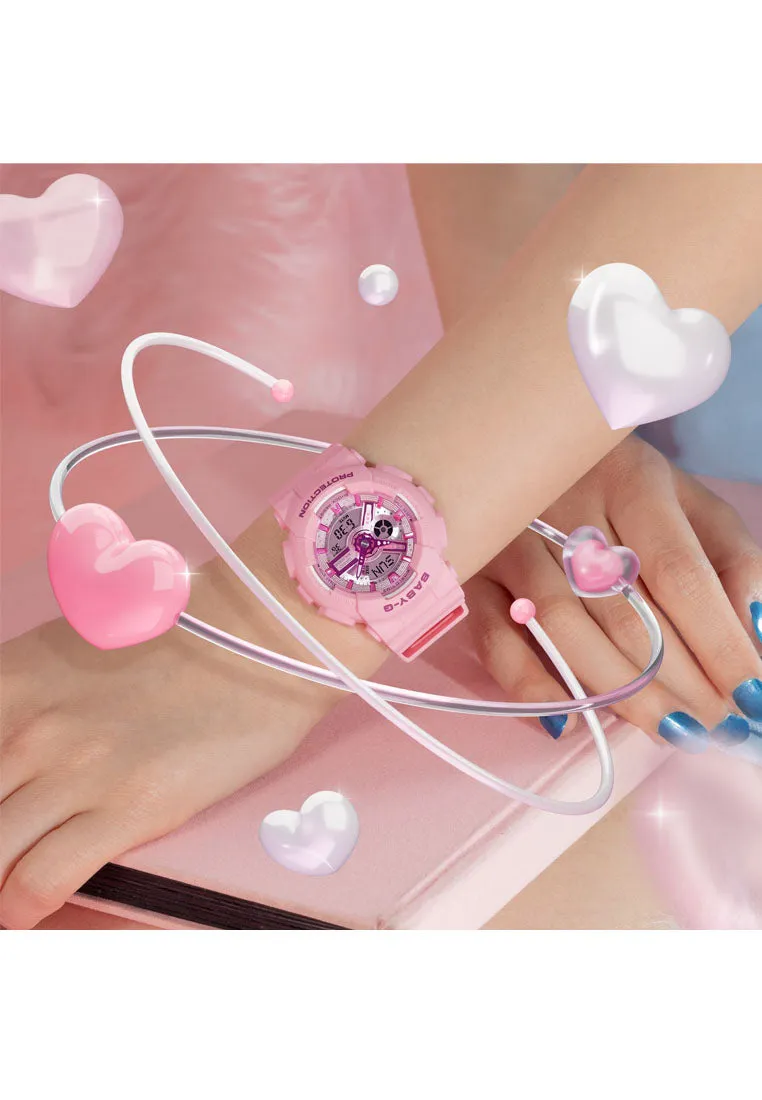 Casio Baby-g BA-110YK-4A Digital Analog Rubber Strap Watch for Women