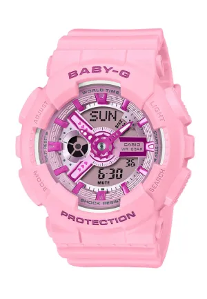 Casio Baby-g BA-110YK-4A Digital Analog Rubber Strap Watch for Women