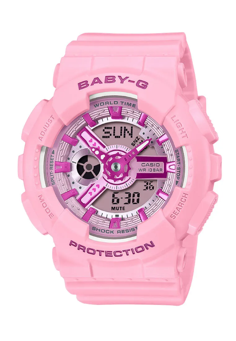 Casio Baby-g BA-110YK-4A Digital Analog Rubber Strap Watch for Women