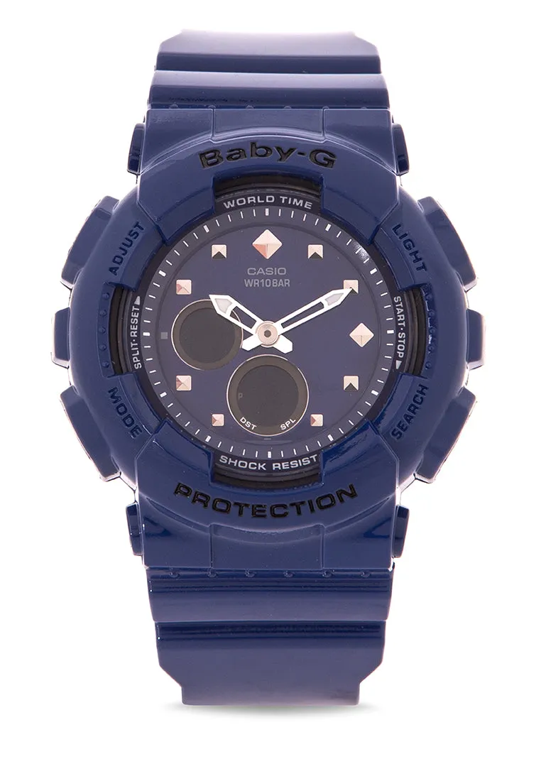 Casio Baby-g BA-125-2A Digital Analog Rubber Strap Watch For Women