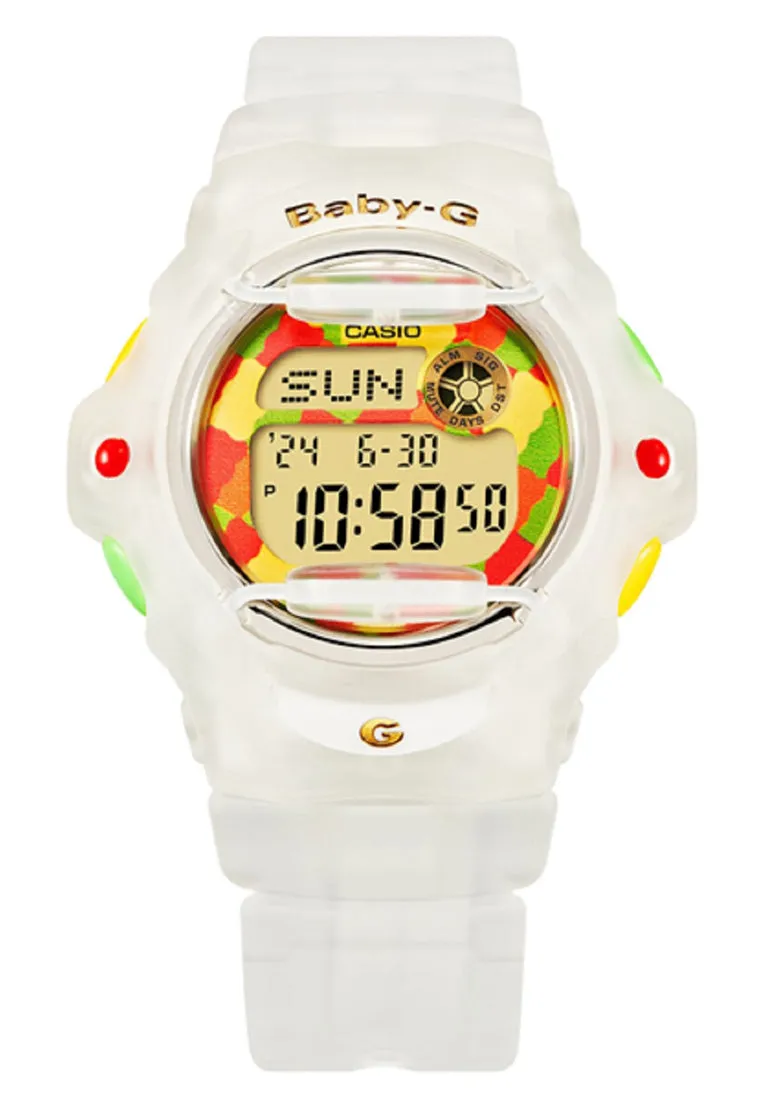 Casio Baby-g BG-169HRB-7DR Haribo Limited Ed Digital Rubber Strap Watch For Women