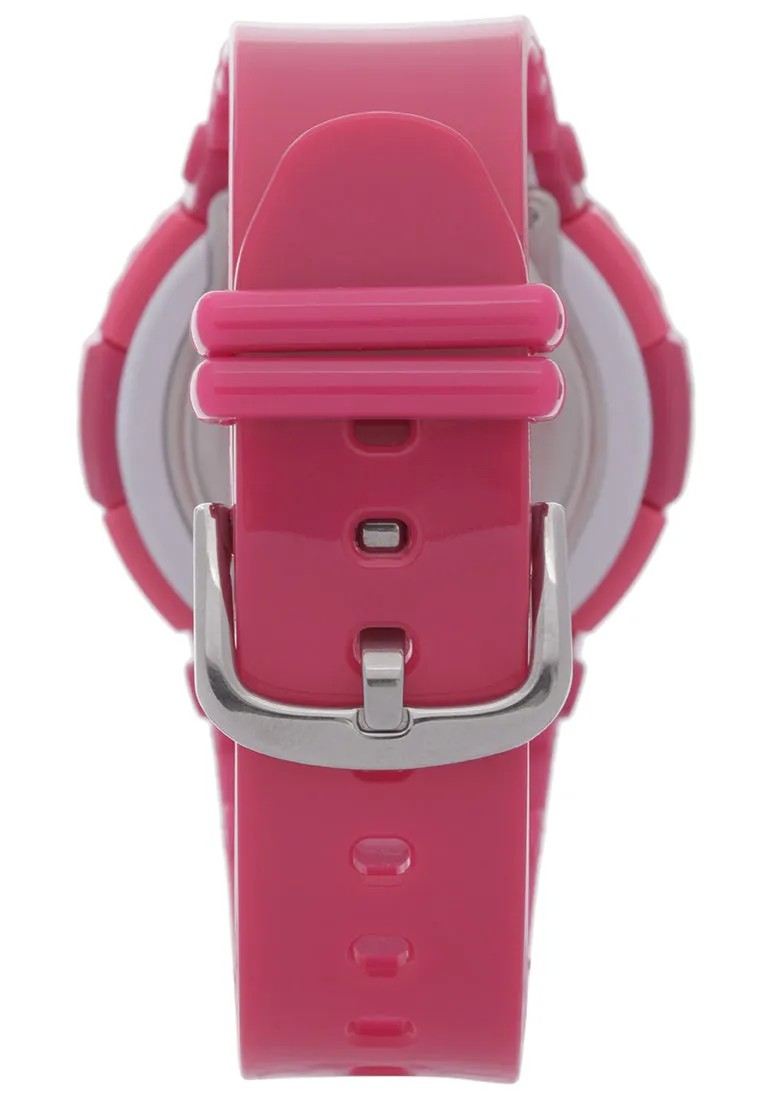 Casio Baby-g BGA-130-4BDR Digital Analog Rubber Strap Watch For Women