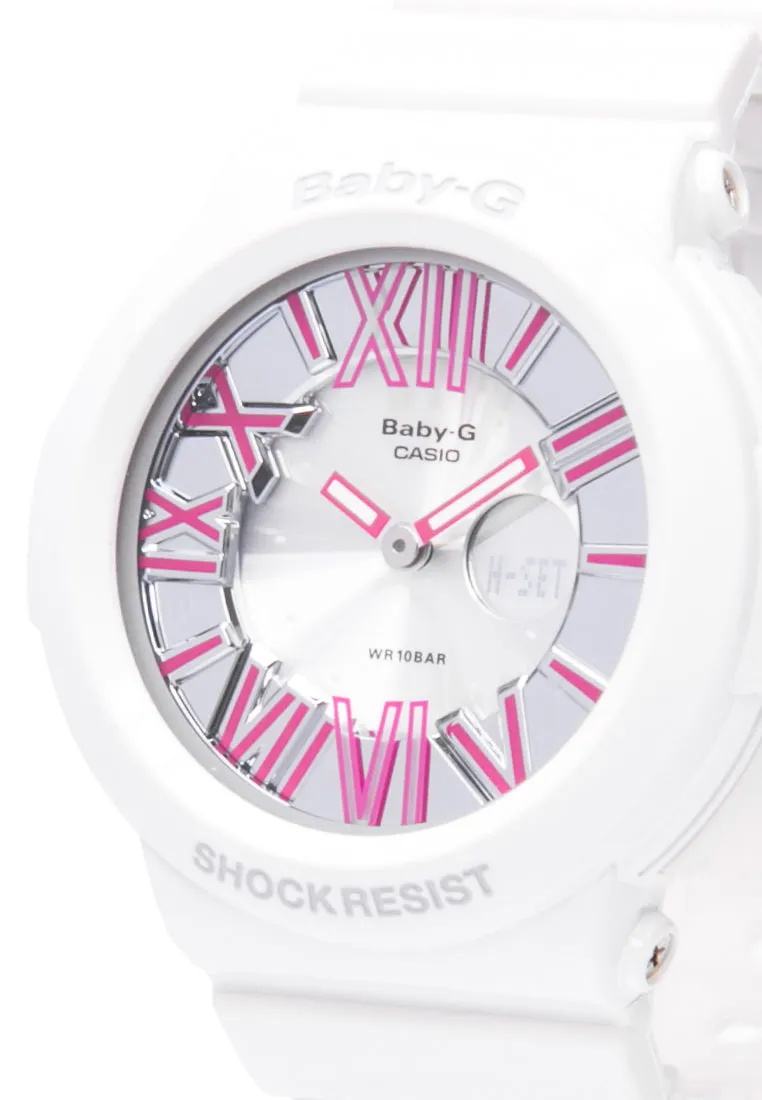 Casio Baby-g BGA-160-7B2ER Digital Analog Rubber Strap Watch For Women