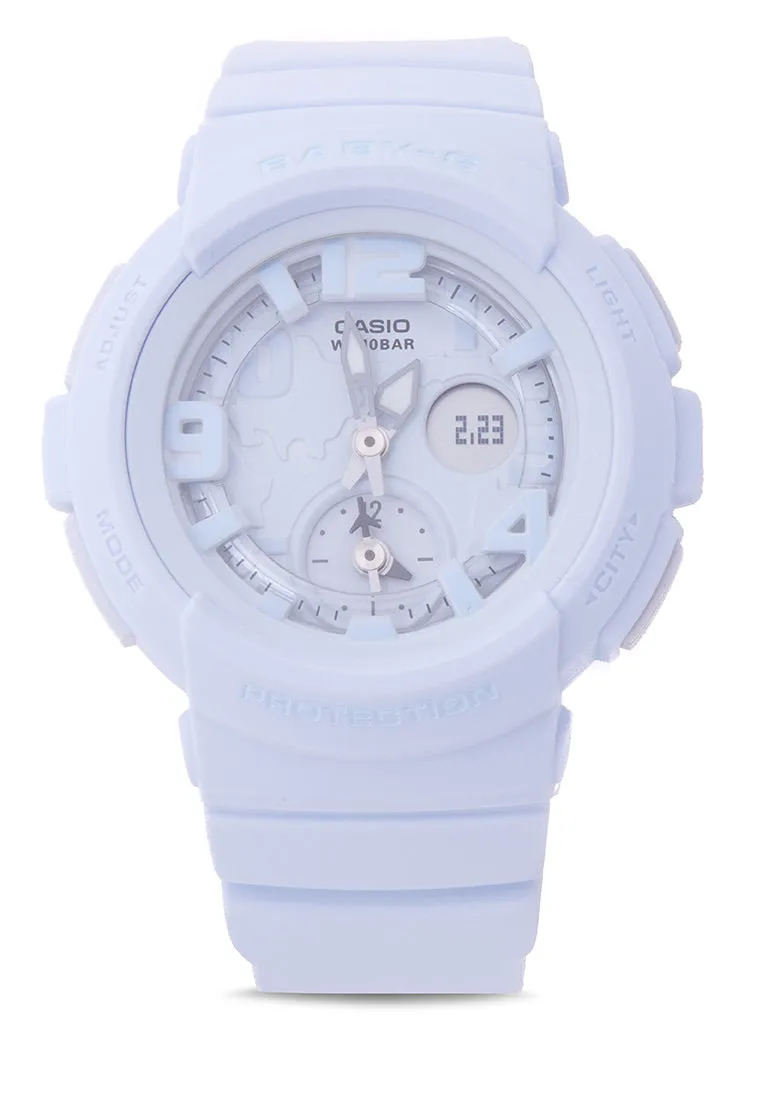 Casio Baby-g BGA-190BC-2B Digital Analog Rubber Strap Watch For Women