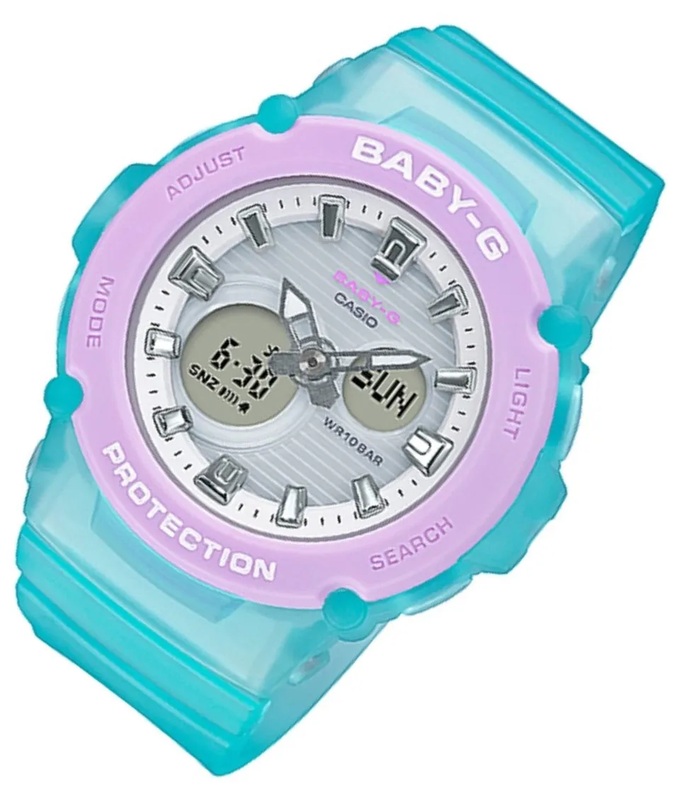 Casio Baby-g BGA-270-2A Digital Analog Rubber Strap Watch For Women