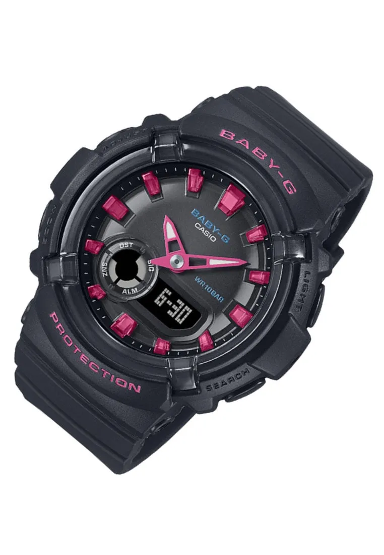 Casio Baby-g BGA-280DN-1A Digital Analog Rubber Strap Watch for Women