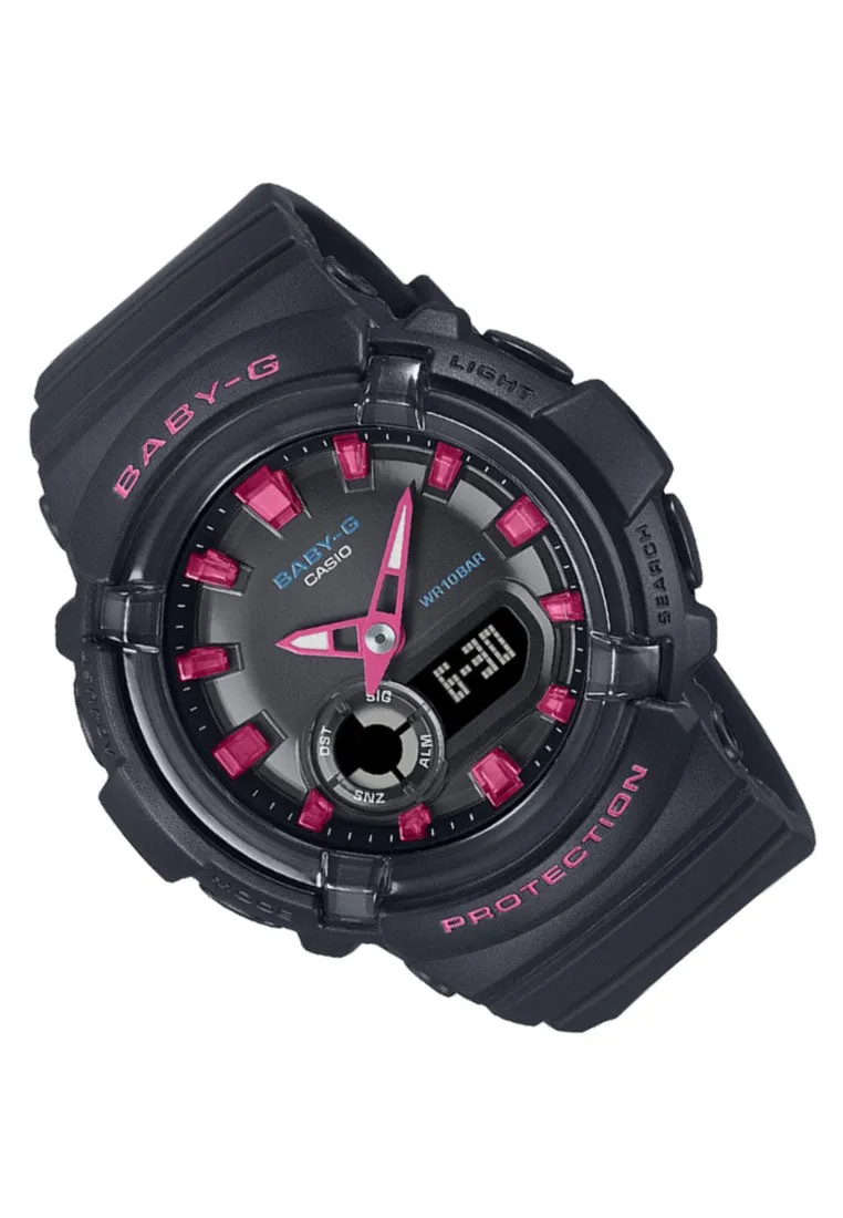 Casio Baby-g BGA-280DN-1A Digital Analog Rubber Strap Watch for Women