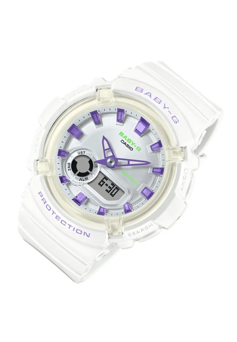 Casio Baby-g BGA-280DN-7A Digital Analog Rubber Strap Watch for Women