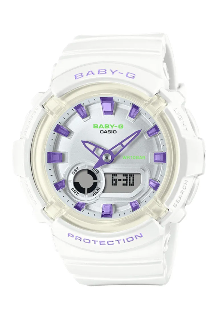 Casio Baby-g BGA-280DN-7A Digital Analog Rubber Strap Watch for Women