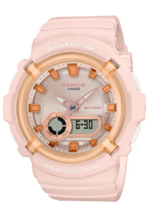 Casio Baby-g BGA-280SW-4A Digital Analog Rubber Strap Watch For Women