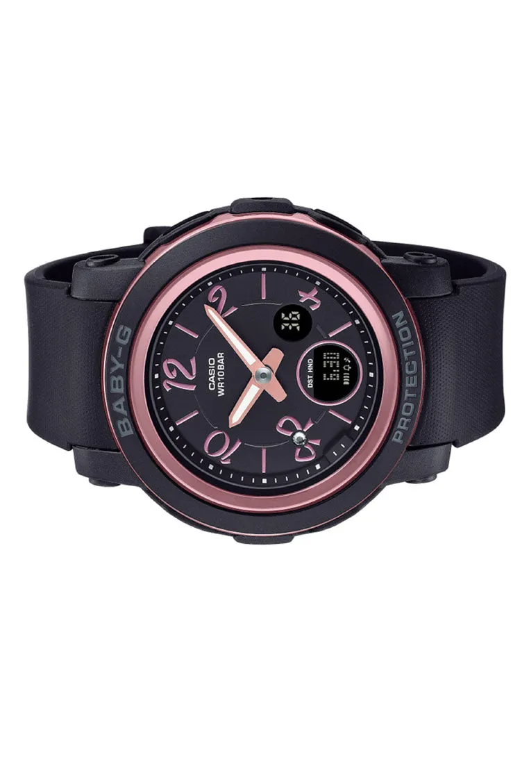 Casio Baby-g BGA-290RA-1A Digital Analog Rubber Strap Watch for Women