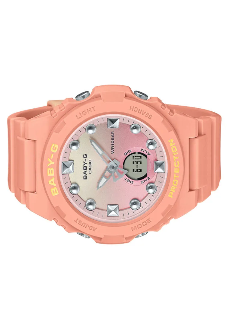 Casio Baby-g BGA-320-4A1 Digital Analog Rubber Strap Watch For Women
