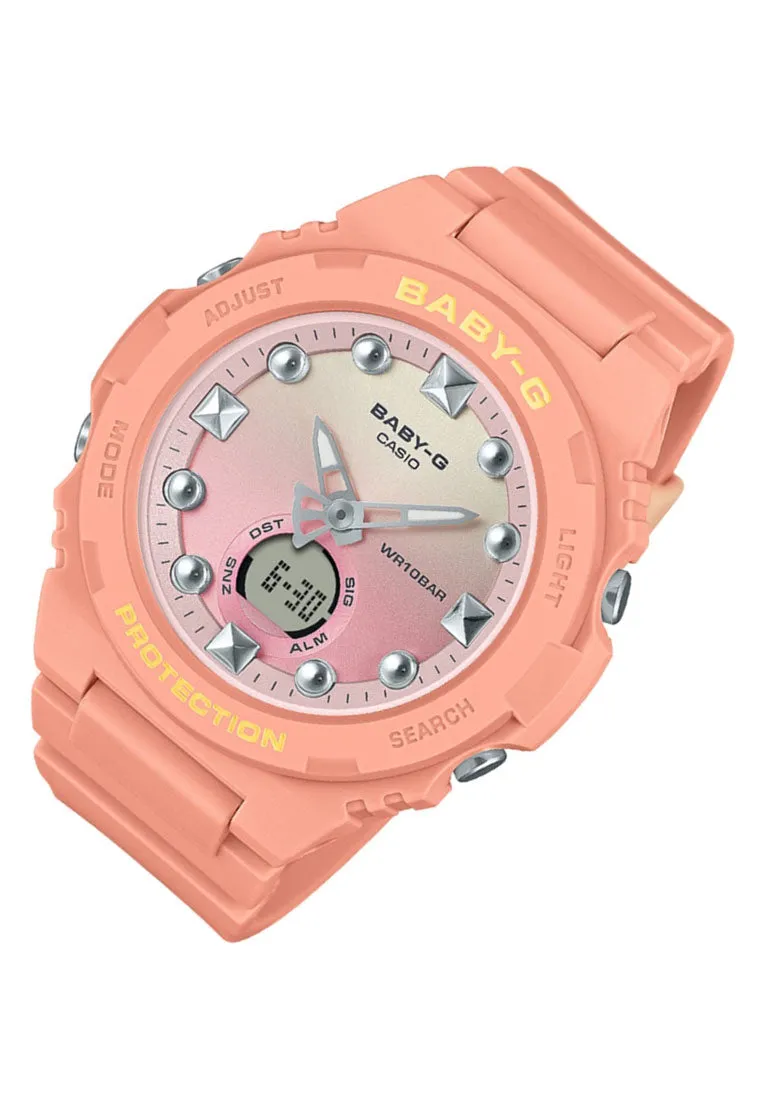 Casio Baby-g BGA-320-4A1 Digital Analog Rubber Strap Watch For Women