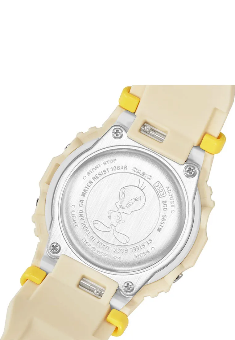 Casio Baby-g BGD-565TW-5DR Tweety Digital Rubber Strap Watch for Women