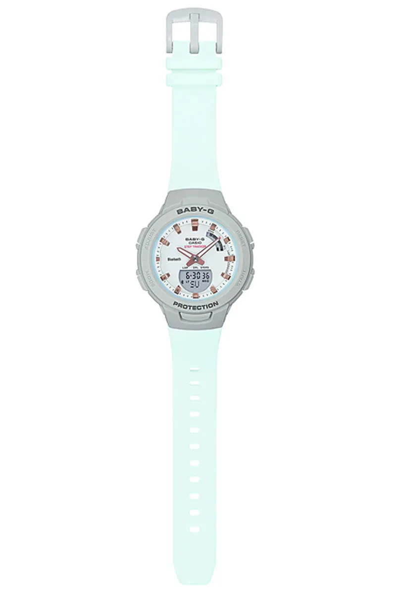 Casio Baby-g BSA-B100MC-8A Bluetooth Digital Analog Rubber Strap Watch For Women