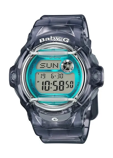 CASIO BABY-G DIGITAL TURQUOISE GREEN DIAL RESIN BAND BG169U-8B