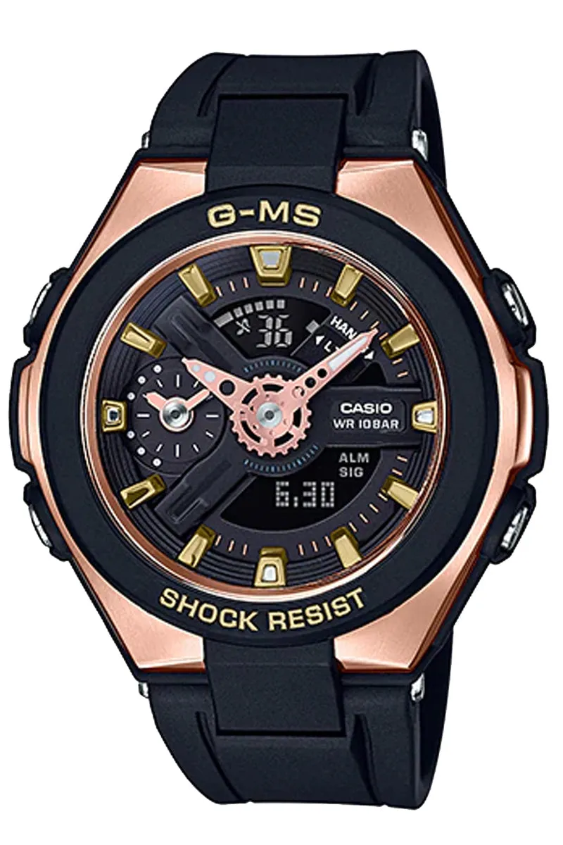 Casio Baby-g MSG-400G-1A1 Solar Digital Analog Rubber Strap Watch For Women
