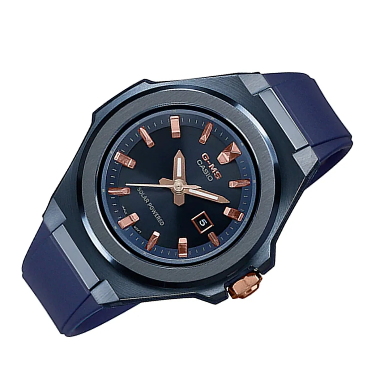 Casio Baby-g MSG-S500G-2A2 Solar Analog Rubber Strap Watch For Women