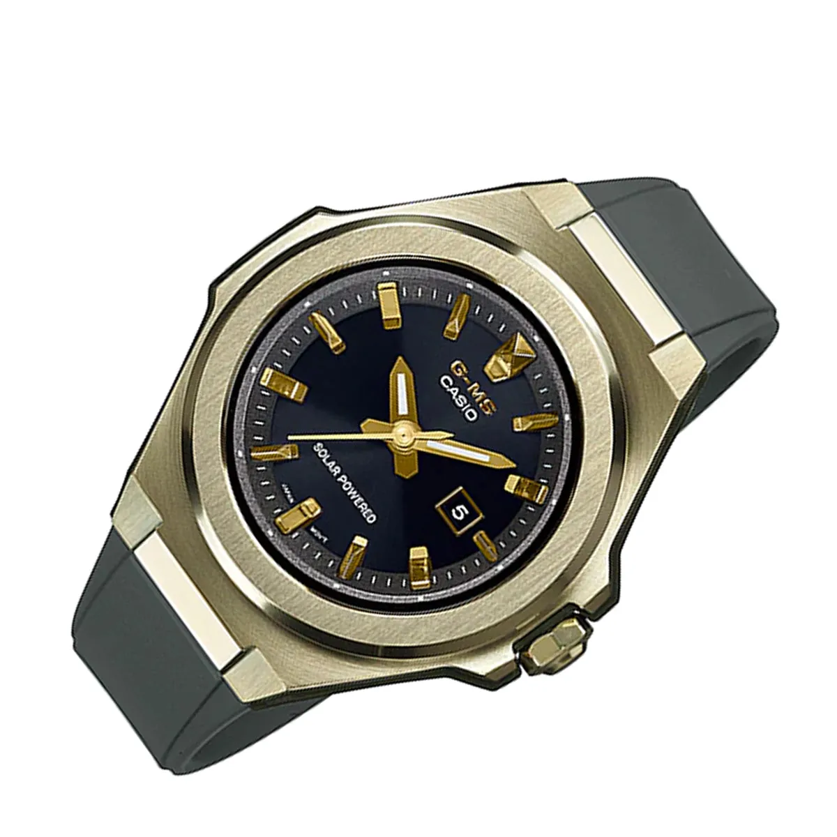 Casio Baby-g MSG-S500G-3A Solar Analog Rubber Strap Watch For Women