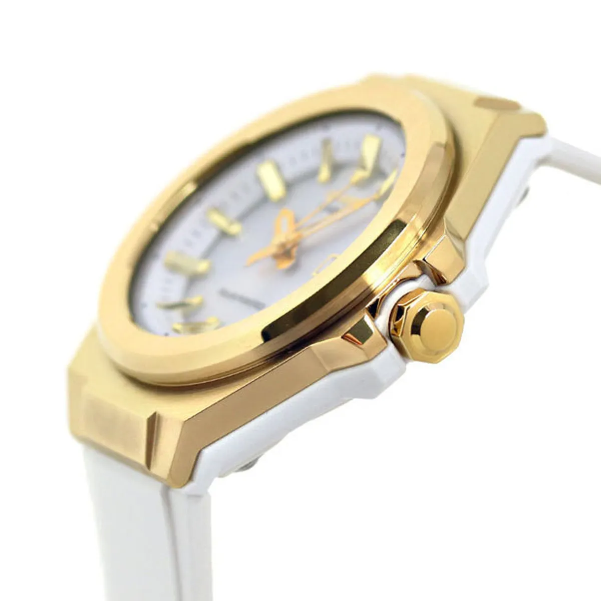 Casio Baby-g MSG-S500G-7A Solar Analog Rubber Strap Watch For Women