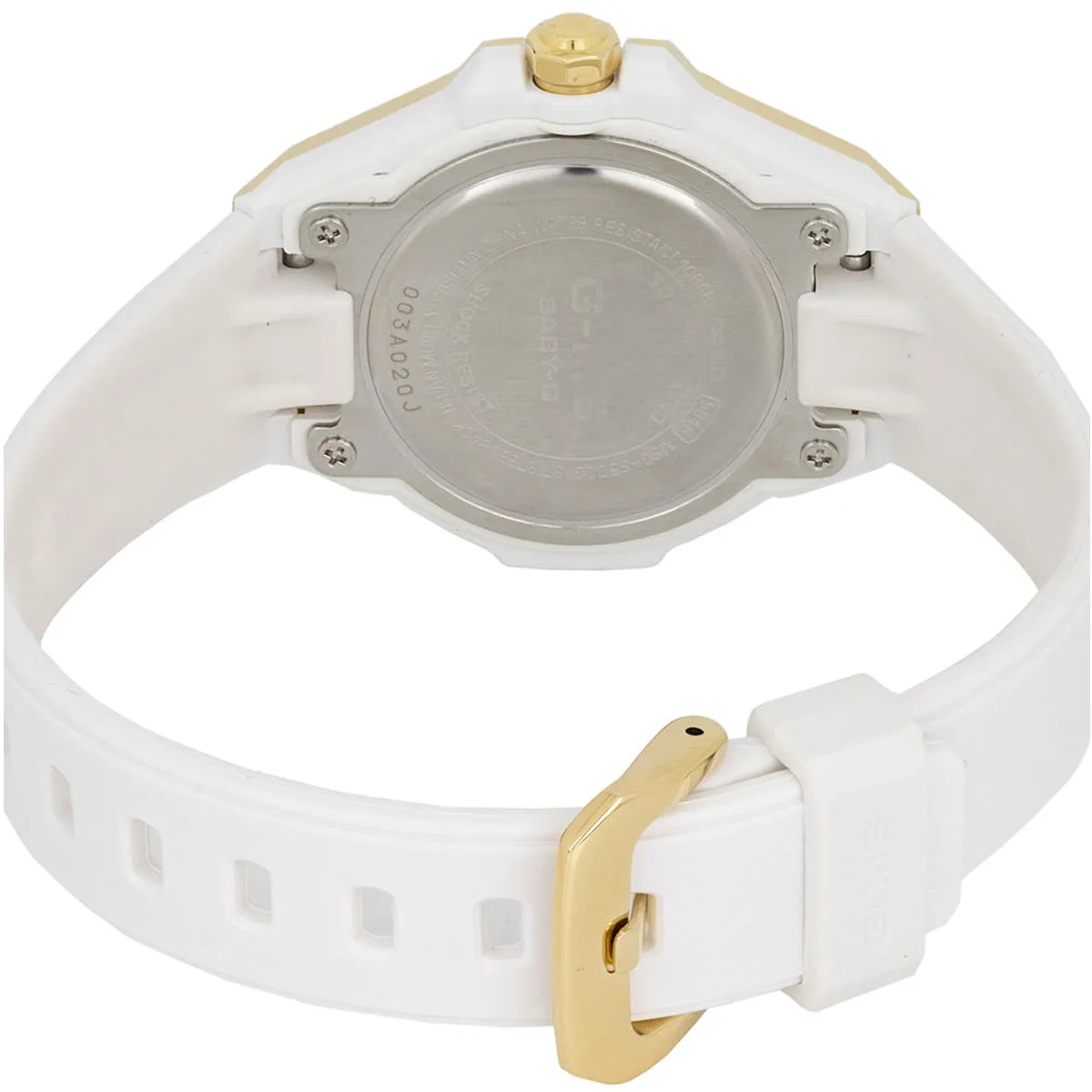 Casio Baby-g MSG-S500G-7A Solar Analog Rubber Strap Watch For Women