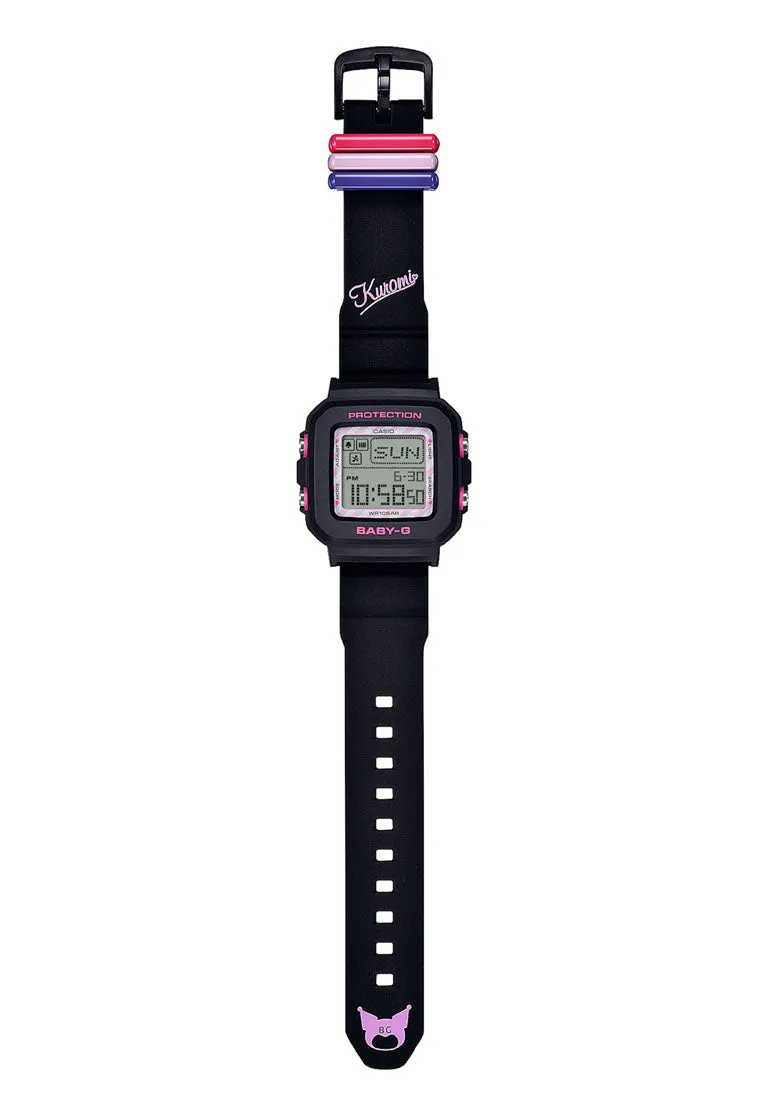 Casio Baby-g PLUS BGD-10KKM-1DR Kuromi Digital Rubber Band Watch For Women
