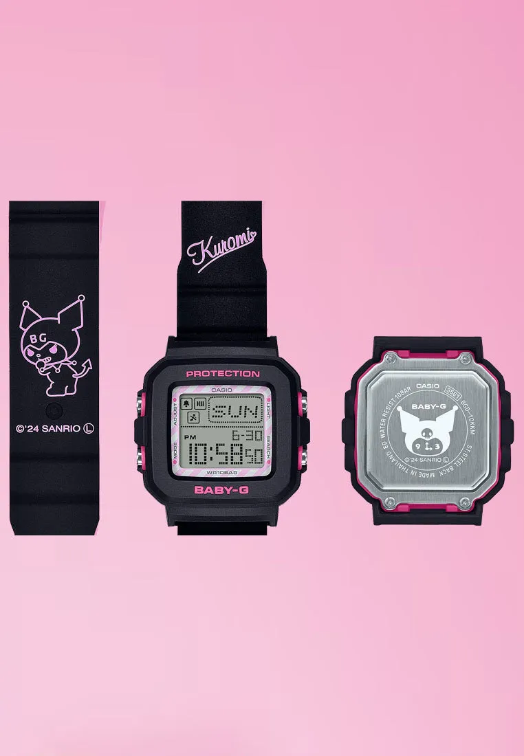 Casio Baby-g PLUS BGD-10KKM-1DR Kuromi Digital Rubber Band Watch For Women