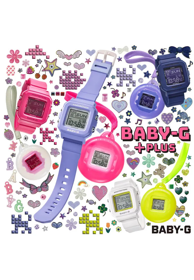 Casio Baby-g   PLUS Series BGD-10K-7DR Digital Rubber Strap Watch for Women