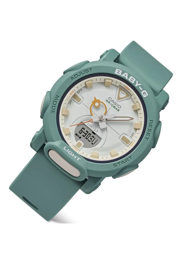 Casio BGA-310RP-3A Digital Analog Rubber Strap Watch for Women