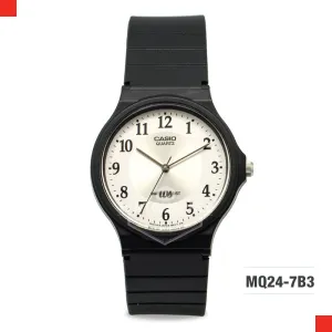 Casio Classic Analog Black Resin Band Watch MQ24-7B3