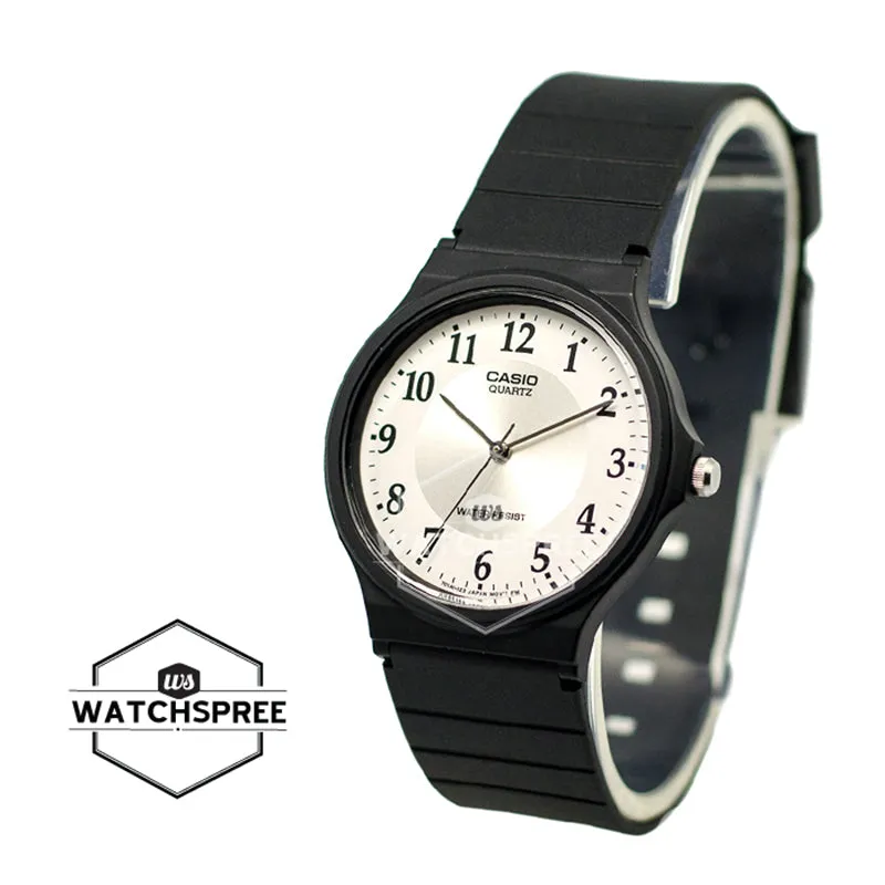 Casio Classic Analog Black Resin Band Watch MQ24-7B3