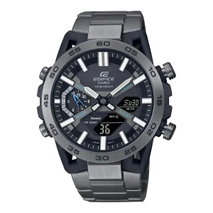 Casio Edifice Black Stainless Steel Band Watch ECB2000DC-1A