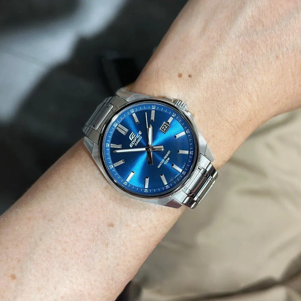 Casio Edifice Blue Dial Stainless Steel Strap Men's Watch EFV-150D-2AVUDF-P
